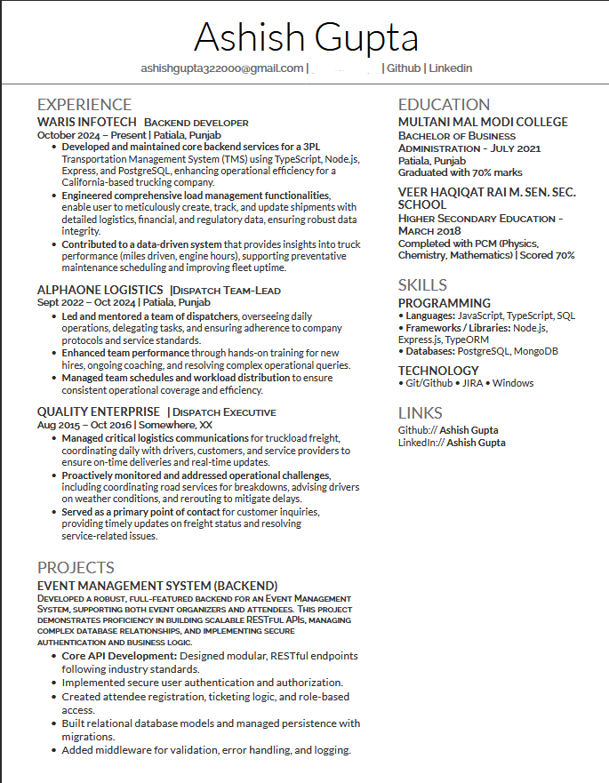 Ashish_Guptaz's tweet photo. Looking for backend roles https://t.co/KUzZXfJcfl