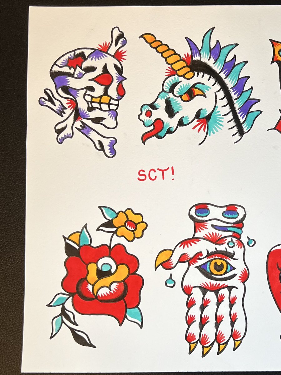 Christmas in July Flash Day this Friday July 25th! 11am-8pm.
Appointments + walk-ins welcome - first come first serve.
Designs by John, Jayson, and Dylan | $125 each
#tattooflash #steelcitytattoo #tattooevent #traditionaltattoo