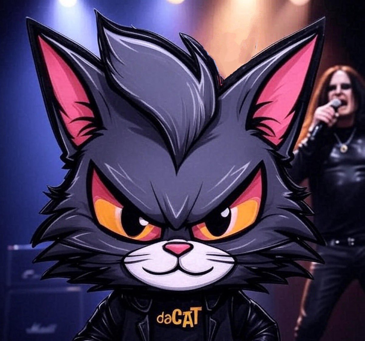 daCat_token's tweet image. daCAT salutes Ozzy Osbourne. RIP legend.