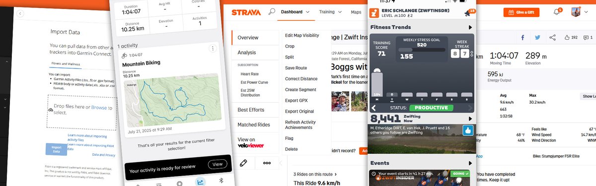zwiftinsider's tweet image. Recorded your ride on Strava via your phone, but want it to show up in Zwift's fitness tracking system so your metrics are accurate? Here's how to get it done: zwiftinsider.com/import-strava-…