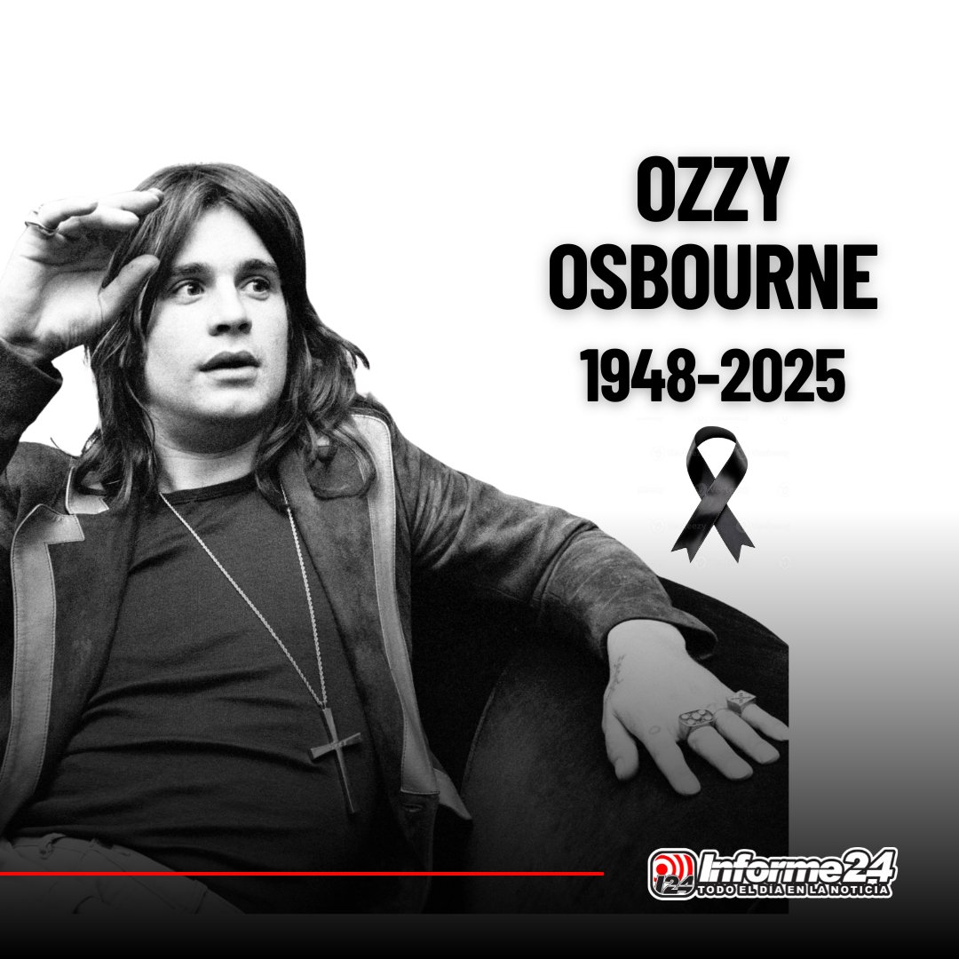 El legendario Ozzy Osbourne, voz icónica de Black Sabbath y figura clave del heavy metal, murió este martes a los 76 años.
Su familia confirmó que falleció "rodeado de amor", apenas unas semanas después de ofrecer su último concierto en Birmingham.