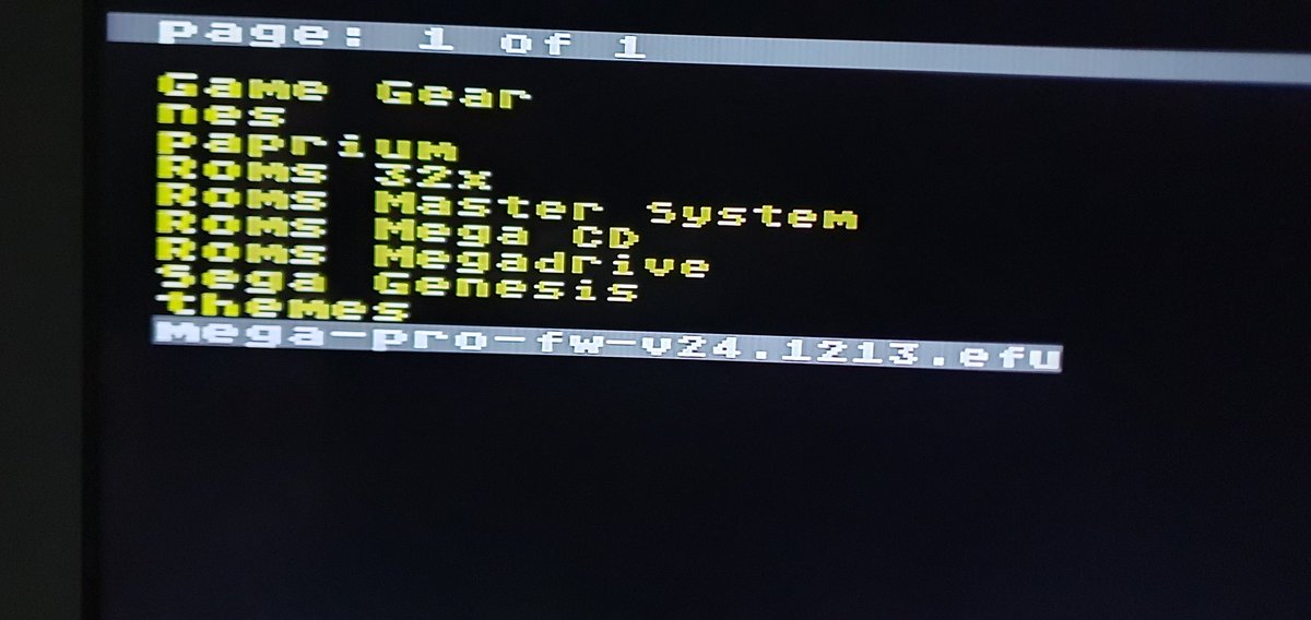 sNeewer4's tweet photo. @Vogelgui @krikzz so I did as explained in Text I put the file in the root of the SD card I ran it as if I start a game in with the console but still the same problem https://t.co/k6cZOFzmSq