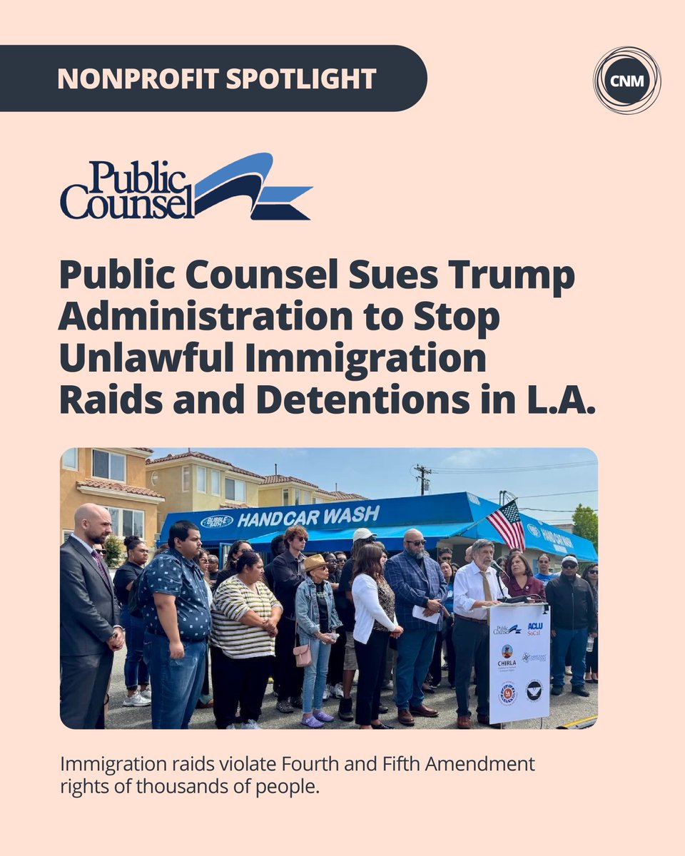 We’re proud to stand alongside our region’s nonprofit leaders and legal advocates, like @publiccounsel, who are defending the rights and dignity of our immigrant communities.