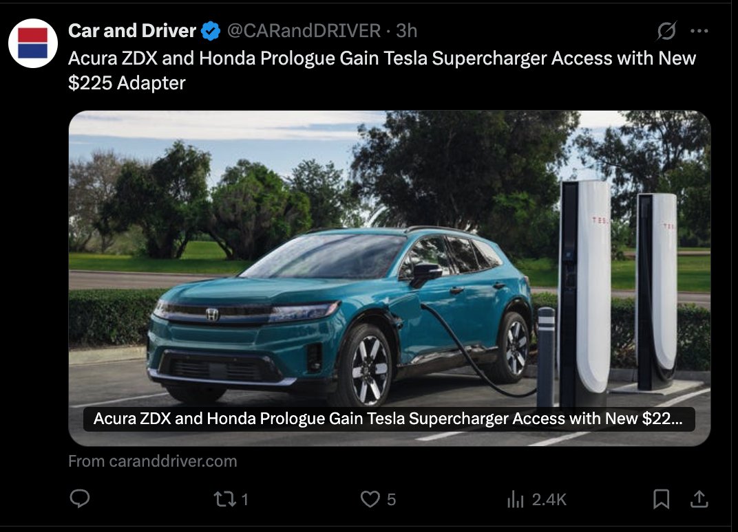 TheEVuniverse's tweet image. how does Car and Driver have 1.3 MILLION followers on X and get absolutely no engagement on its posts?