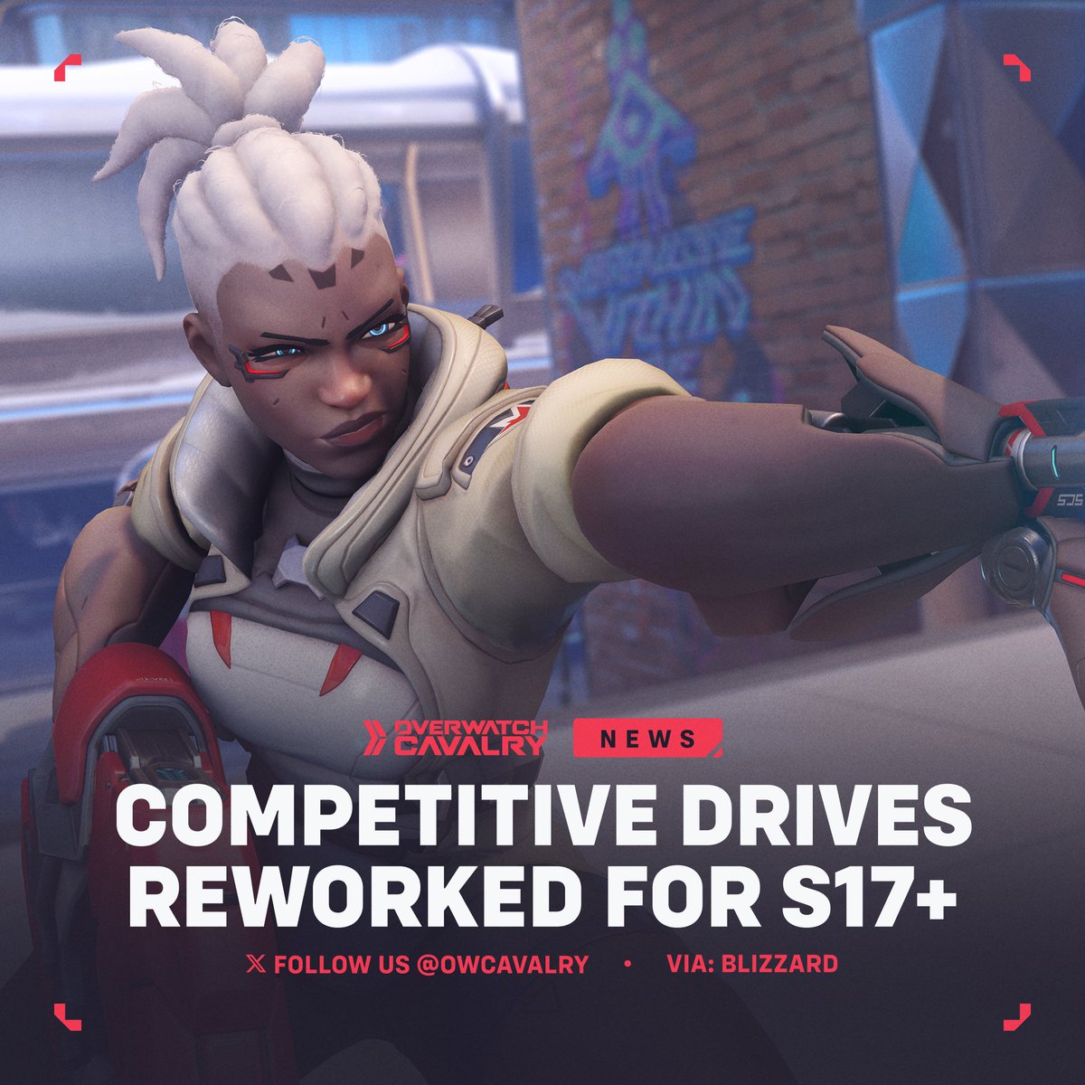 OWCavalry's tweet image. Competitive Drives Reworked in #Overwatch2 πΊ
Before the first checkpoint, you won't lose any Drive Score for losses, and the amount you lose after that now scales as you climb. Squad wins now also grant additional Drive Score!
ποΈ Available: Aug 21 - Aug 25