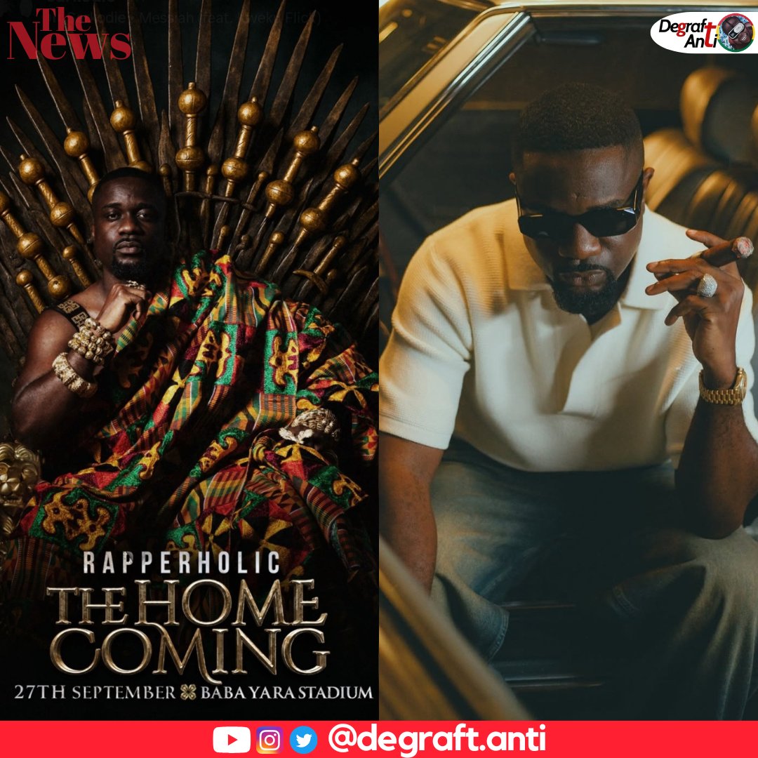 September 27 🔥 <a href="/sarkodie/">Sarkodie</a> Rapperholic (The Home Coming) live inside Kumasi...

#RapperholicTheHomeComing