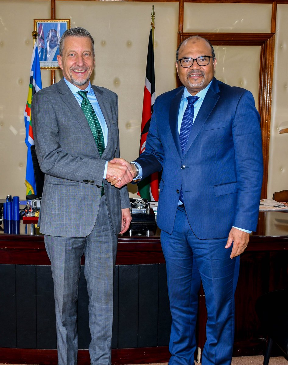 Profshaukat's tweet image. Hosted the Ambassador of Switzerland #MirkoGiulietti discussion focused on MoU🇨🇭🇰🇪on Science, Technology & innovation, Public-Private partnership modality; exchange of researchers, scientific cooperation & Science Diplomacy. @nrfkenya @nacosti @OfficePCS_KE @SingoeiAKorir
