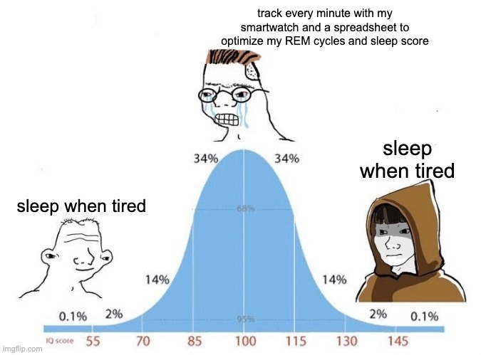 sleep when your body tells you to.