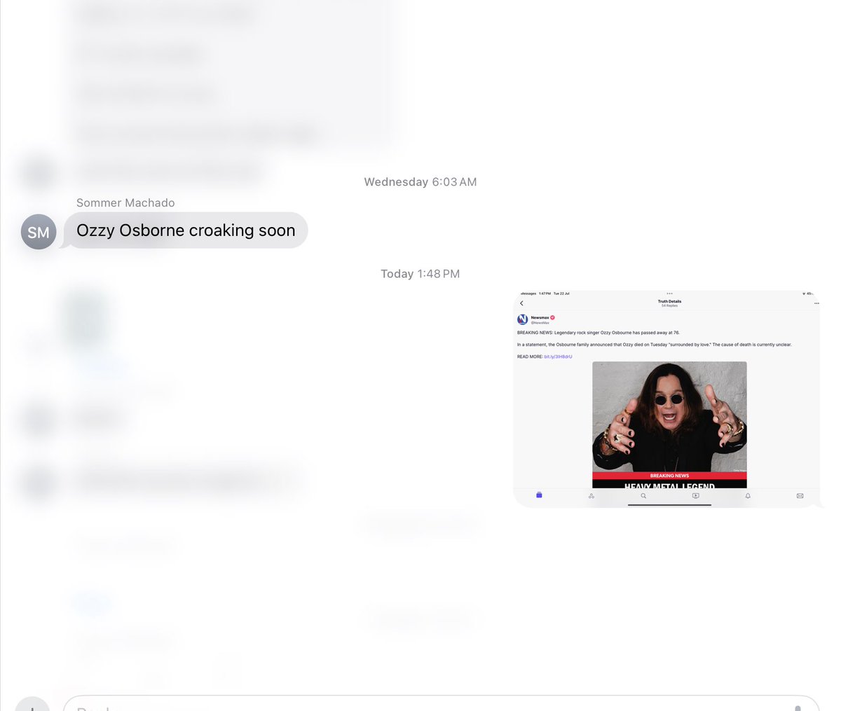 So Ozzy Osbourne just died and I may or may not have predicted it last week Wednesday. <a href="/AbbstractFit/">Abbie J</a> <a href="/ProjectChaney/">chaney_in_wonderland</a>