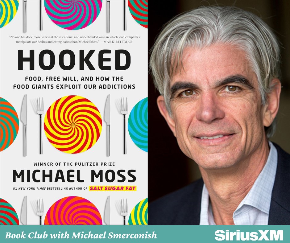 smerconish's tweet image. Pulitzer Prize–winning journalist @MichaelMossC joins Michael to unpack his book "Hooked" which explores how food giants manipulate our biology, emotions, and even memories to keep us coming back for more.
Listen to the #bookclub #podcast here 🎧📖 loom.ly/w1hBbWM