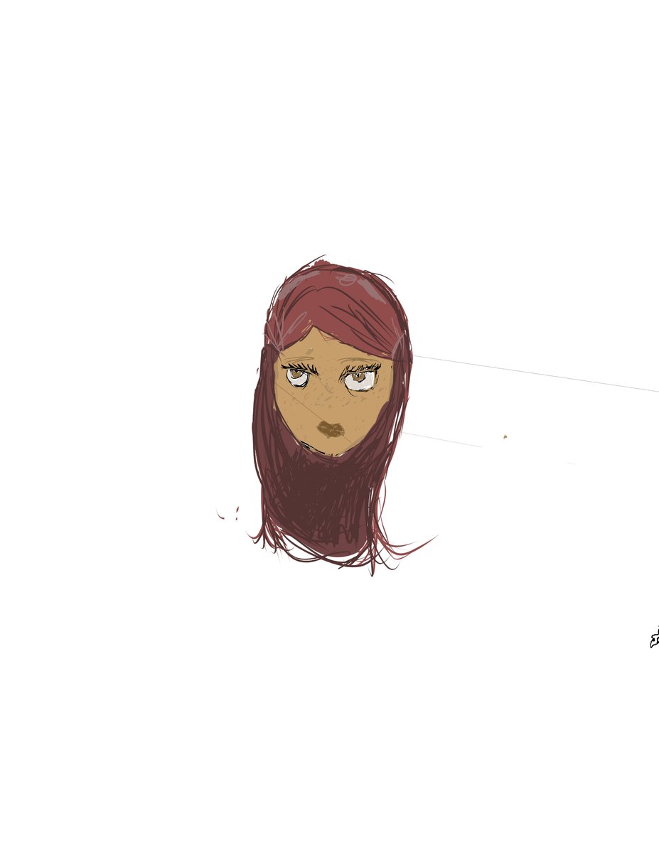DonalTDeLay's tweet image. My 10yr old daughter just drew this & wanted me to show y'all. She's better at drawing female faces than me.