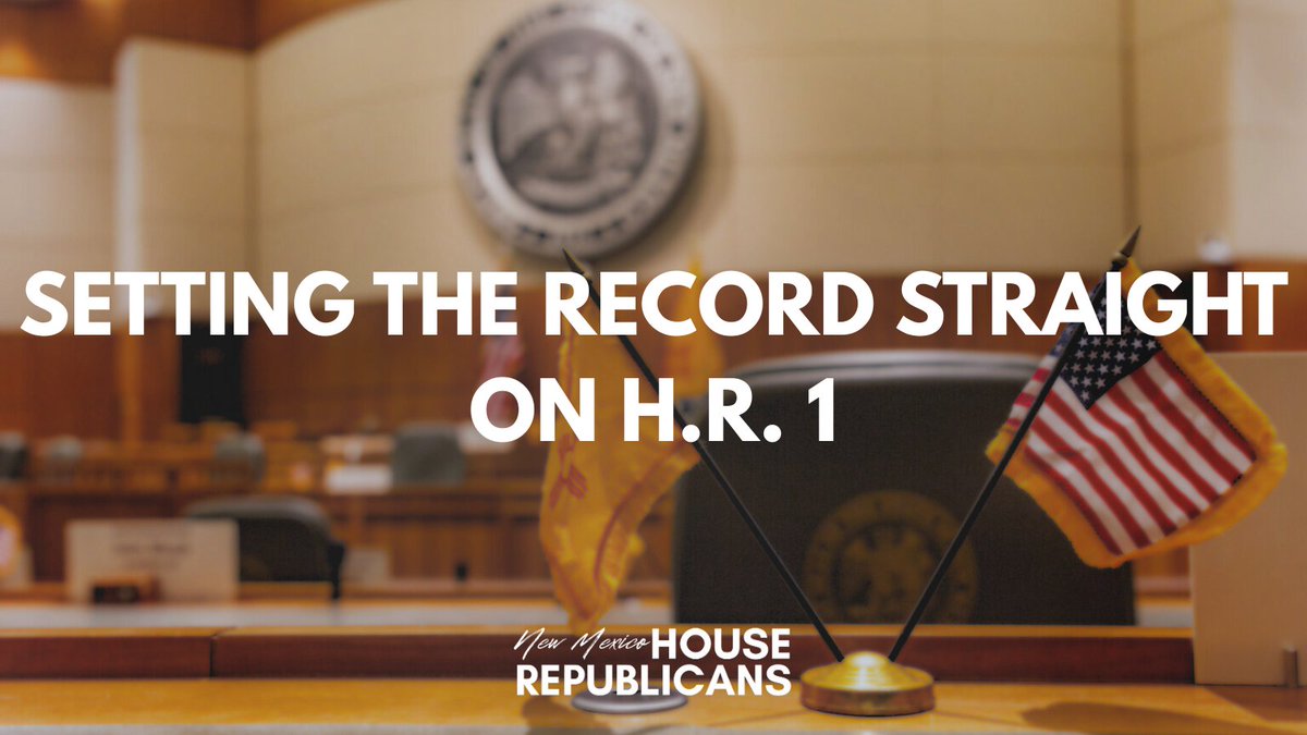 NMHouseGOP's tweet image. Reps. Cathrynn Brown and Mark Duncan are correcting the record.
They sent a letter to the co-chairs of the Federal Funding Stabilization Subcommittee to push back on false claims about the Budget Bill (H.R. 1).
The truth?
H.R. 1 does not cut healthcare. It increases Medicaid…