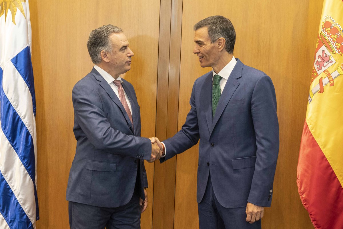 🇺🇾🇪🇸 Gobiernos de Uruguay y España firmaron acuerdos de cooperación

🤝 Abarcan la cooperación consular, diplomática y cultural, la igualdad de género y la seguridad y la lucha contra la delincuencia organizada transnacional.

🔗  gub.uy/presidencia/co…