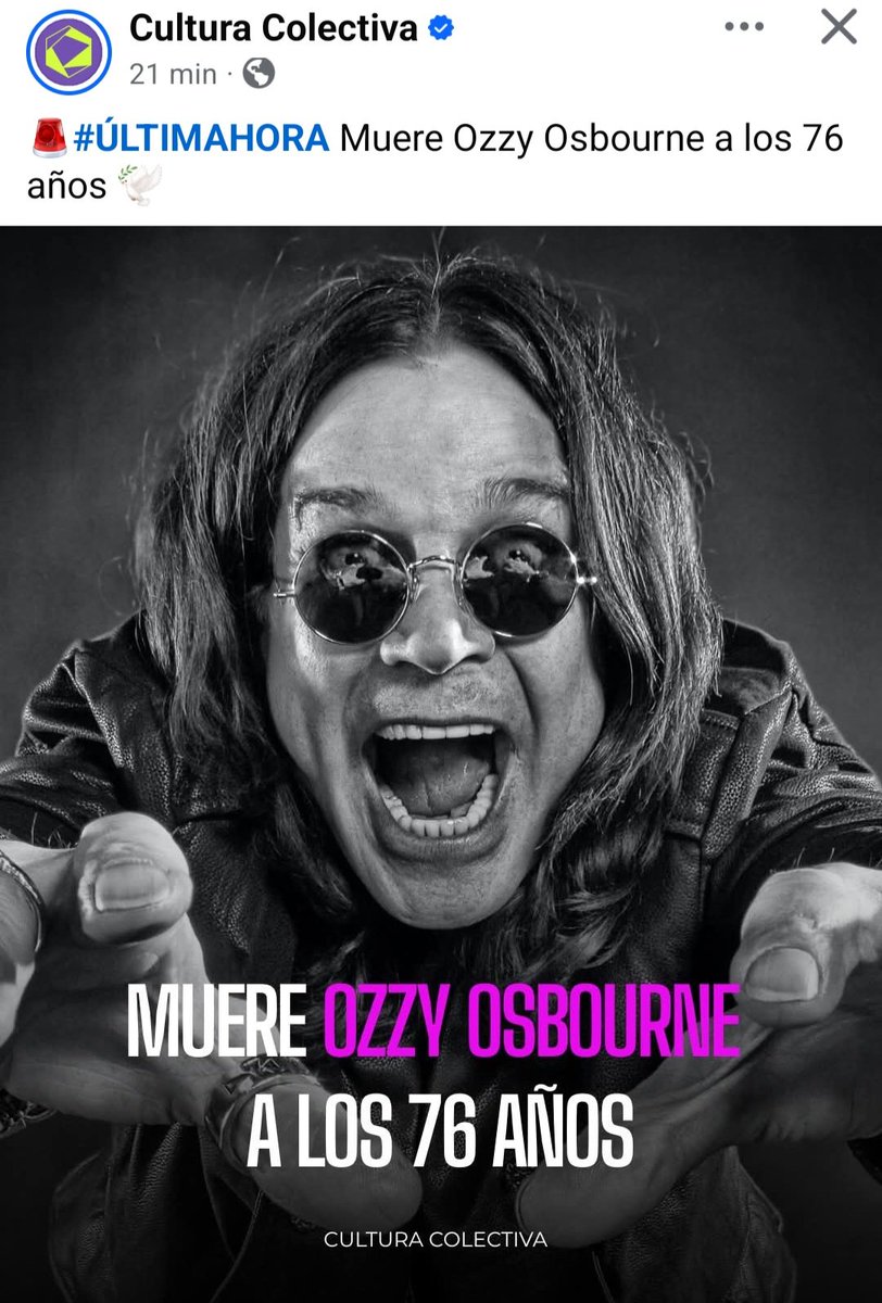 ElBartoSpr's tweet image. ¡Noooo! ¡Llévame a mí! ¡Yo soy un viejo! RIP #OzzyOsbourne 🪦