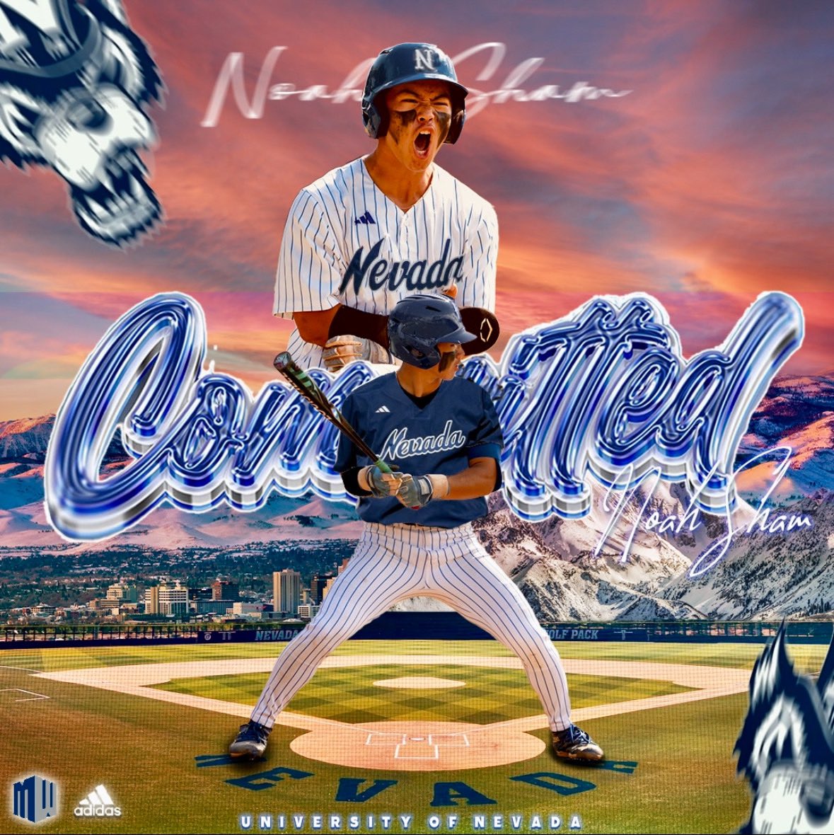 noahsham07's tweet image. Thank you Coach McKinley, Coach Shackles, Coach Getzelman, and the rest of the coaching staff for blessing me with an opportunity of a lifetime. With that being said, I will be continuing my academic and baseball journey at the University of Nevada, Reno!!
#GOPACK🐺