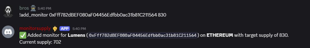_yourbros's tweet image. lumens
0.069e > 0.09e
still some work needed but if you're in outsiders chat, you can try out this bot to monitor supply.