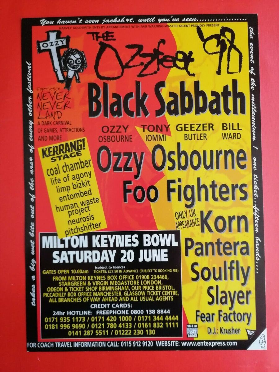 RIP Ozzy Osbourne. I had the pleasure of seeing him play live just the once, 27 years ago.