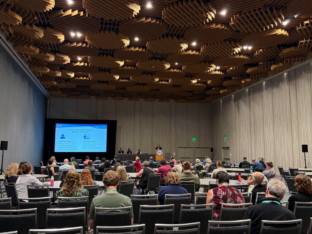 aallnet's tweet image. To Boldly Go Where Everyone Else Has Gone Before: Generative AI, Policy, and Peactice in Government Libraries #AALL25