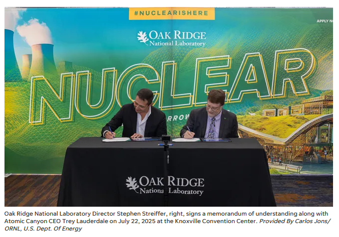 quakes99's tweet image. Breaking!💥 Oak Ridge National Laboratory @ORNL and #Nuclear #AI solution provider @Atomic_Canyon have teamed up to streamline the licensing process for new Nuclear power plants using high performance computing & simulations🏎️⚛️🏗️💻🤖🤠🐂 #Uranium 🌊🏄
oakridger.com/story/news/loc…