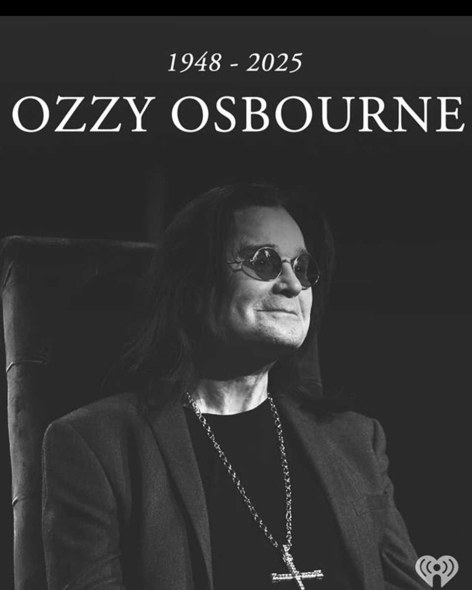 FINALLEVEL's tweet image. RIP Ozzy. Right after the recent huge Black Sabbath final concert. Sad.. In my opinion the Creators of Heavy Metal 🤘🏽🙏