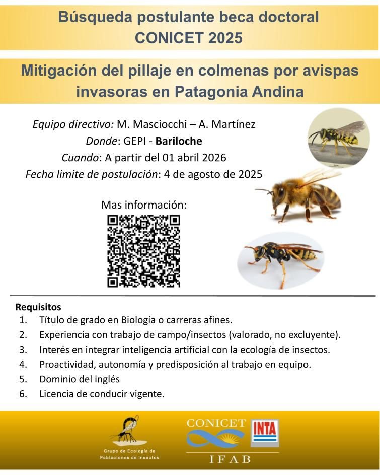 Búsqueda de postulante para beca doctoral👇👇👇