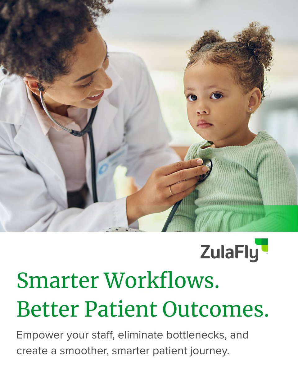ZulaFly's tweet image. ZulaFly’s integrated solutions simplify patient check-ins, monitor capacity, and provide real-time insights to eliminate bottlenecks while boosting satisfaction.  Start your journey with us! bit.ly/4fVIrLt #zulafly #workflow #emrintegration #kpimonitoring #staffeffiency