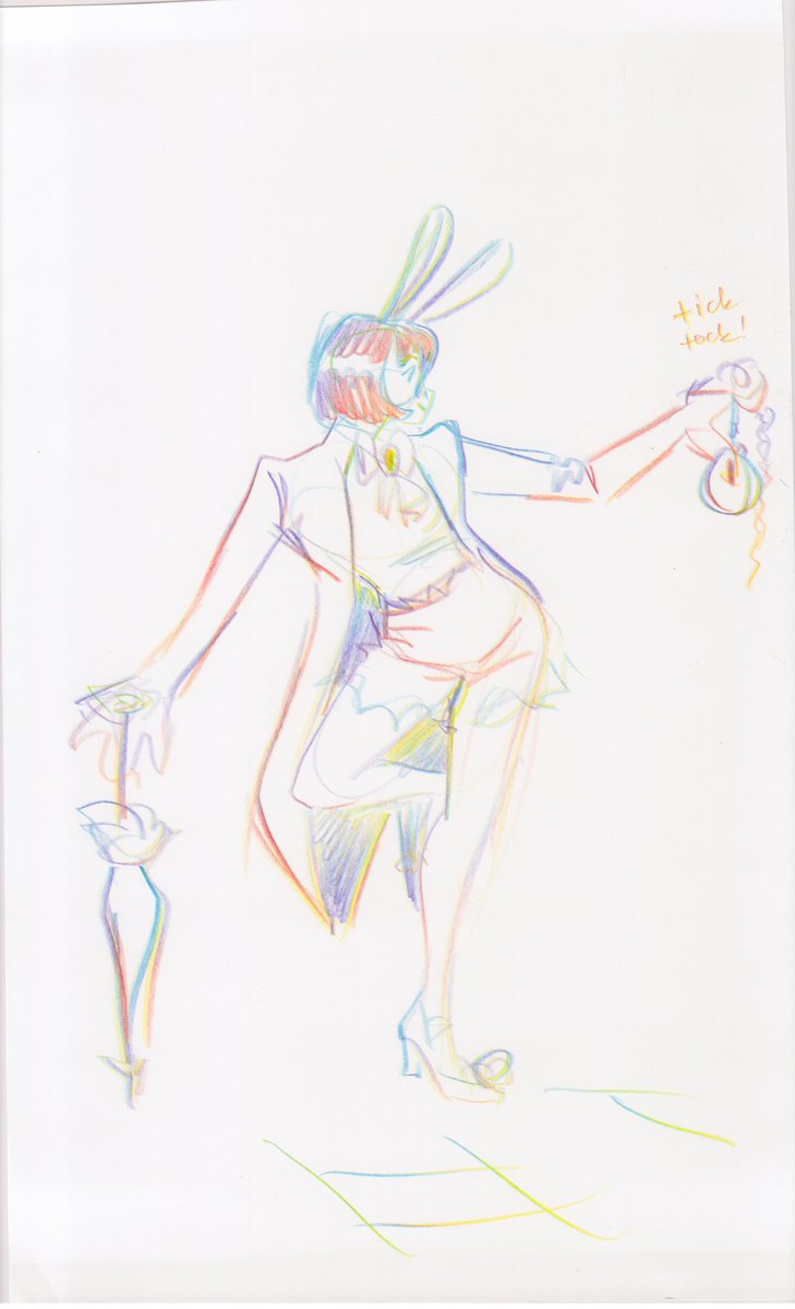 drawhaa's tweet image. White Rabbit ELEGANZA! 🐰🐇#drawingclubla #drawingclub #whiterabbit #rabbit #bunny #drawclub #lifedrawing #artist #sketch #sketching #drawing #timelapse #storyboard #storyboardartist #animation #artists #art #fun #doodle #draw