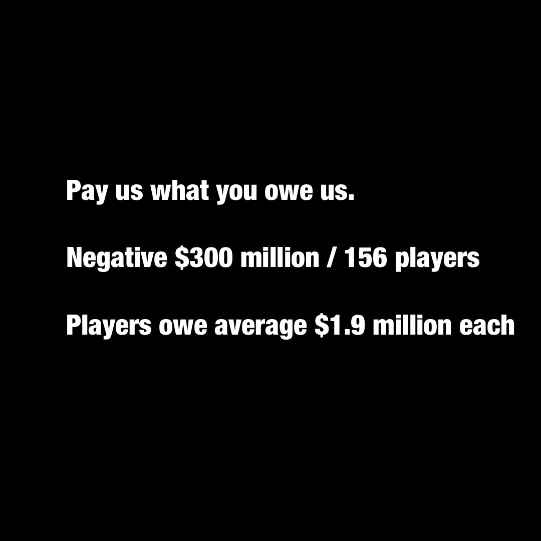TheDavidWeck's tweet image. Pro sports is money. I don’t watch much pro sports because it’s just a bunch of money - no where near as pure and interesting as the 80’s for example.
BUT I DON’T BLAME THE PLAYERS.
Get the money while you can no fault of your own.
No league has FAILED so dismally -…