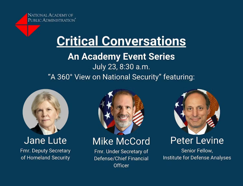 NAPA (@napawash) on Twitter photo Join #NAPAFellows, Jane Lute, <a href="/Mike_J_McCord/">Michael McCord</a>, and Peter Levine to discuss #nationalsecurity #strategy, #resources, and #operationalreadiness TOMORROW, July 23, from 8:30-10:00 AM ET. #USdefense #homelandsecurity
Registration is free: napawash.org/event/critical… Join #NAPAFellows, Jane Lute, <a href="/Mike_J_McCord/">Michael McCord</a>, and Peter Levine to discuss #nationalsecurity #strategy, #resources, and #operationalreadiness TOMORROW, July 23, from 8:30-10:00 AM ET. #USdefense #homelandsecurity
Registration is free: napawash.org/event/critical…