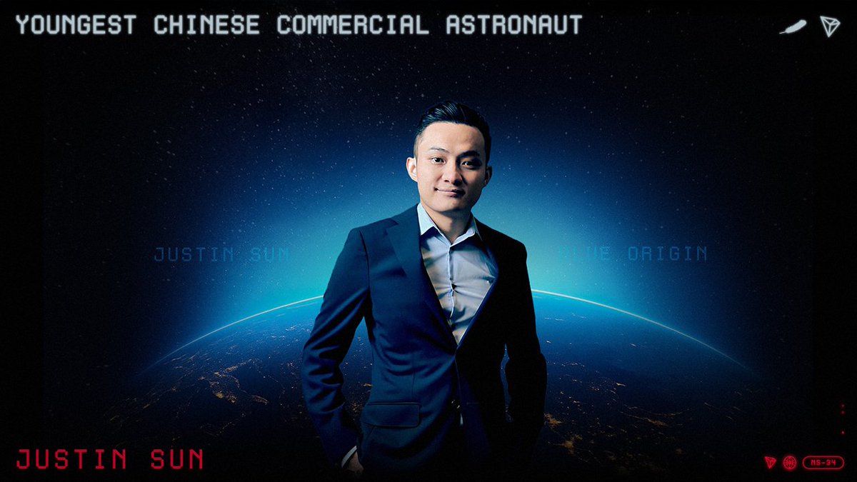 justinsuntron's tweet image. We are witnessing the beginning of a new chapter in human exploration, where space is no longer reserved for governments or institutions but is becoming a frontier for innovators, dreamers, and builders from all walks of life!
Proud to join @BlueOrigin’s NS-34 mission.🚀…