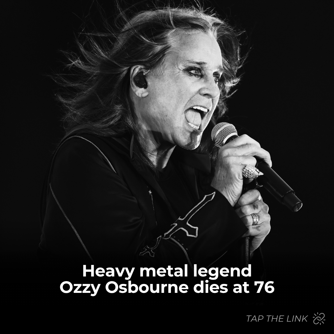 nbcchicago's tweet photo. Heavy metal legend Ozzy Osbourne has died at the age of 76, his family said in a statement. His family said he died "surrounded by love." Tap the 🔗 for details: https://t.co/oMiZiCm0Qv

#ozzyosbourne #heavymetal #blacksabbath #celebritynews https://t.co/R1G4gM2wjo