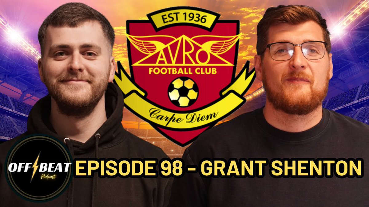 Luke Bardsley - Off Beat Podcast (@luke_offbeat) on Twitter photo New Episode is live with <a href="/Grantshenton4/">Grant Shenton</a>
Grant is the current manager of <a href="/AvroFC/">Avro FC</a> and we discuss his recent move into management.
We also discuss all things non league football including playing <a href="/buryfcofficial/">Bury Football Club</a> this year.
Link in the below tweet⬇️ New Episode is live with <a href="/Grantshenton4/">Grant Shenton</a>
Grant is the current manager of <a href="/AvroFC/">Avro FC</a> and we discuss his recent move into management.
We also discuss all things non league football including playing <a href="/buryfcofficial/">Bury Football Club</a> this year.
Link in the below tweet⬇️