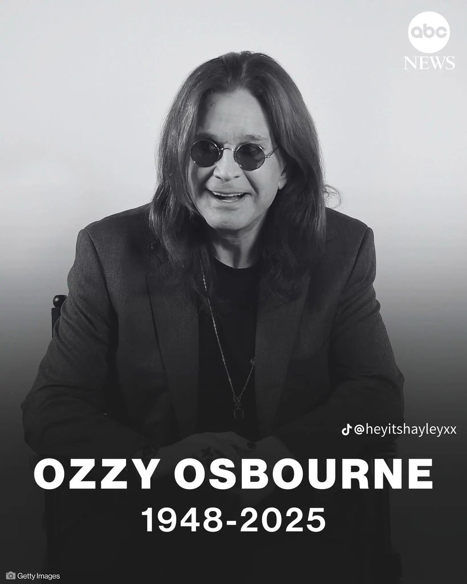 Evanhersh666's tweet photo. RIP OZZY https://t.co/sZ0bBcRWDz