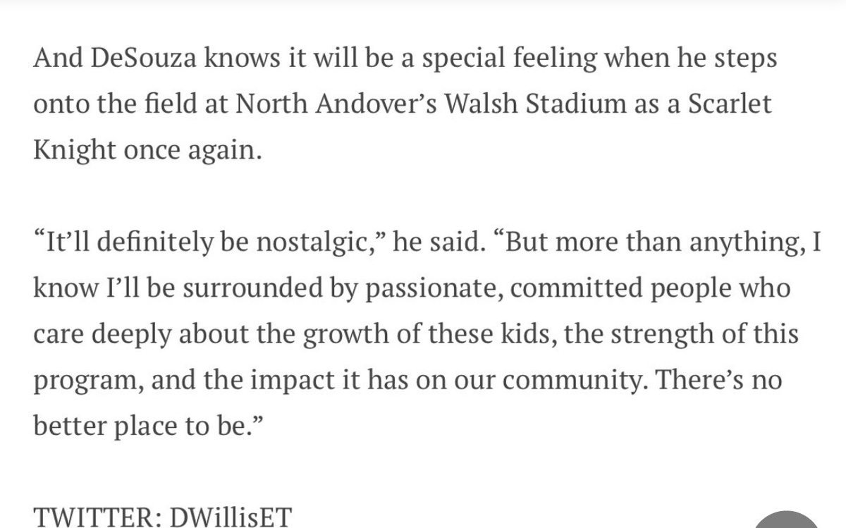 NAKnightsftbl's tweet image. Amazing article on our new WR /K / P coach, Coach Desouza. Thank you for giving our program some love @DWillisET 🫡. @NA_Athletics @CerulloCoach