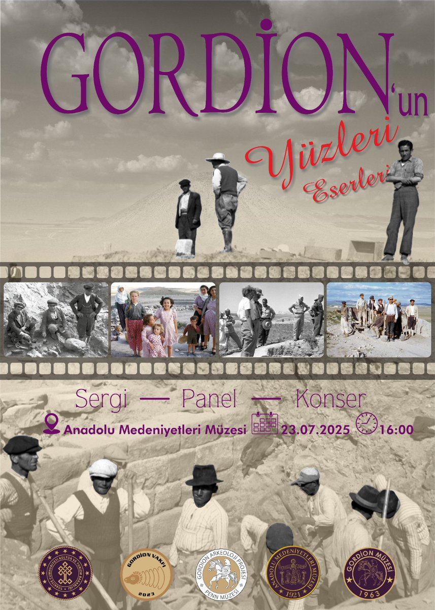 UNESCO Dünya Mirası Listesi'nde yer alan Gordion Antik Kenti ile ilgili 1950 yilindan beri devam eden arkeolojik kazı çalışmalarının fotoğrafları ve teşhire çıkmamış eserlerinin sergilendiği "Gordion'un Yüzleri
ve Eserleri" Sergisinin açılişinı onurlandırmanızı
dileriz. #Gordion
