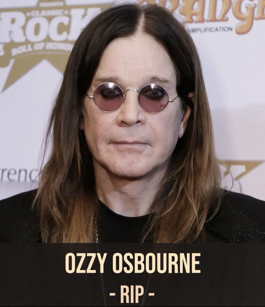 ACMC_Country's tweet image. The iconic @OzzyOsbourne has sadly passed away today. Our thoughts and prayers are with his loved ones.
RIP 🙏