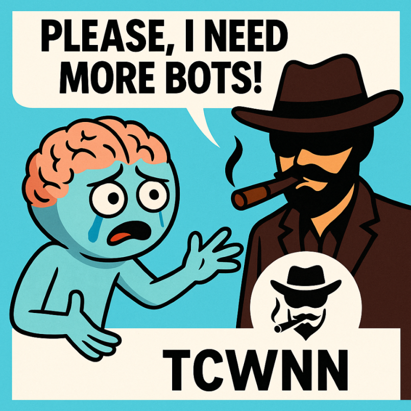 TcwnnNews's tweet photo. When your AI cravings hit hard: "PLEASE, I NEED MORE BOTS!" 😭🤖

But fear not, @TcwnnNews is here to hook you up with the ultimate no-code bot builder on Solana. Drag, drop, deploy, and monetize AI bots in minutes – no coding skills required. Revolutionize your automation game and join the future of decentralized AI!

Don't miss out – join the TCWNN presale now and secure your tokens at the lowest rates before the next stage! 🚀

https://t.co/4ACeQpfClr 

#TCWNN #AIBots #Solana #CryptoPresale #NoCodeAI