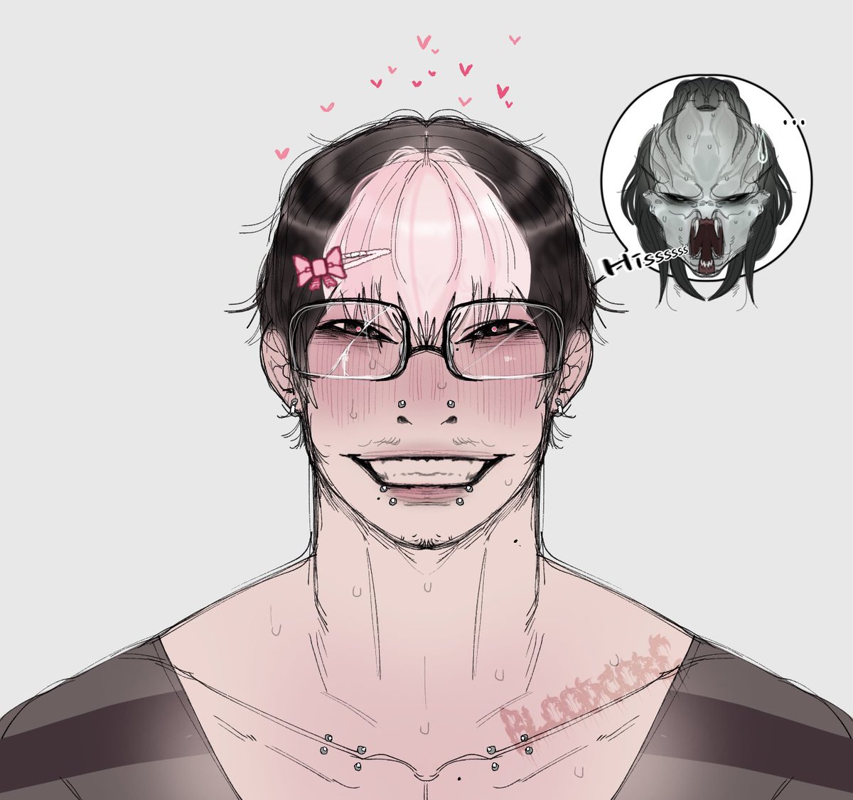 BullyAhhMF's tweet image. [OC] Yautja lover boy… 
Hi Dokuro 🖤💕 
-
You’ll see this freaky guy time to time…