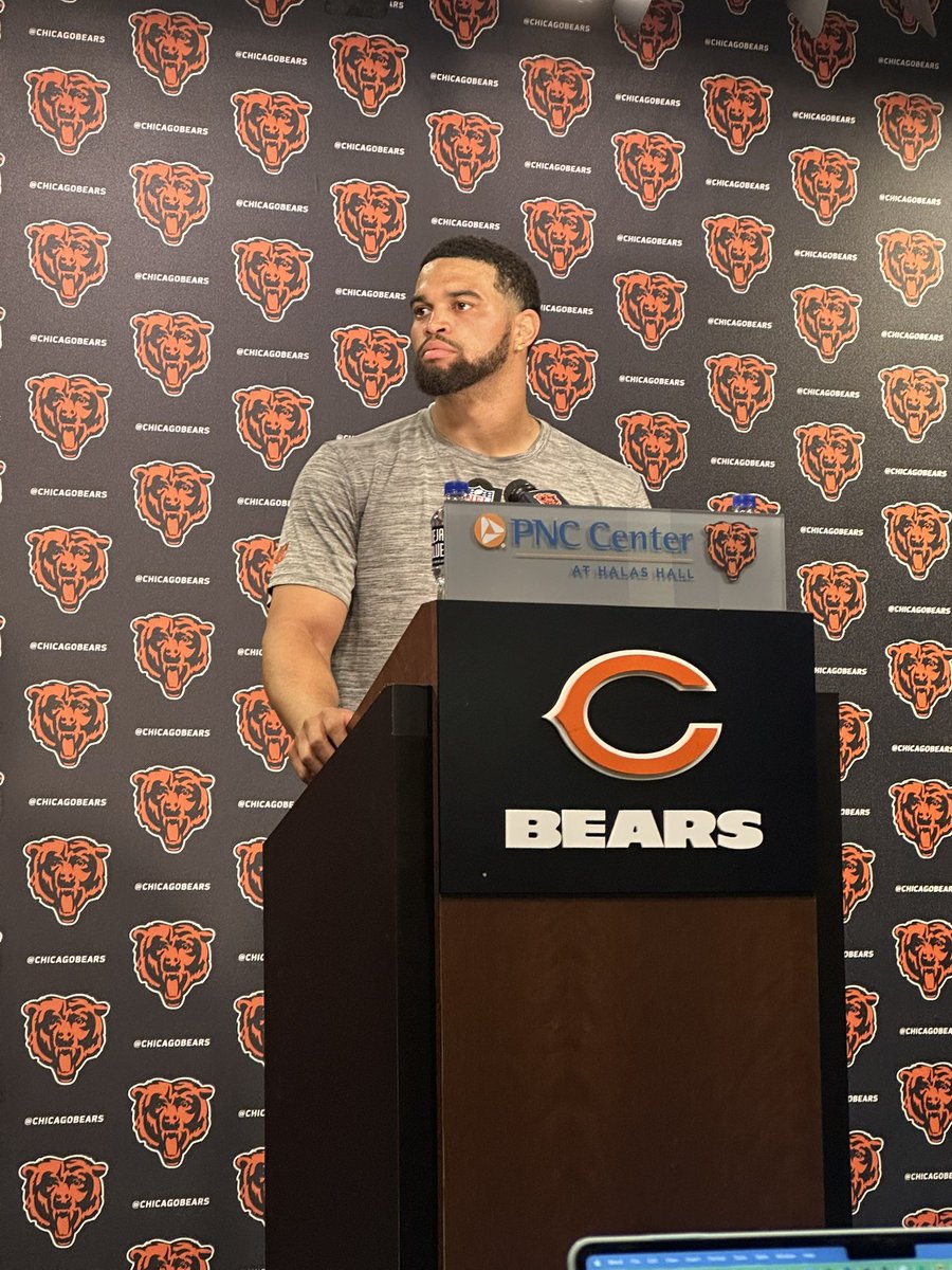 KRoseSharkey's tweet image. #Bears QB Caleb Williams on his individual goals for this season:
-become the first 4,000 yard passer in franchise history
-70 percent completion rating