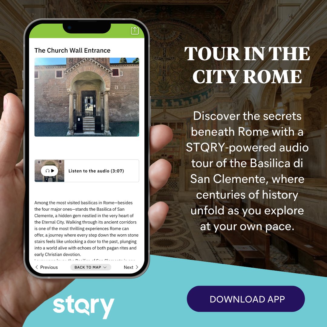 STQRY's tweet image. Explore the fascinating history of the Basilica di San Clemente with this new STQRY-powered #audioguide.

Download for a #personalized journey through one of Rome’s most unique and lesser-known sites.

stqry.pulse.ly/kmcisawgxg