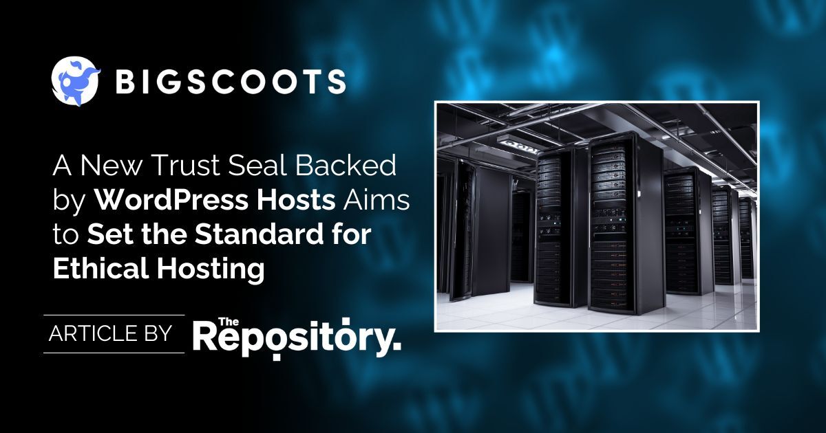 BigScoots Web Hosting (@bigscoots) on Twitter photo Learn about the Secure Hosting Alliance's plans to start certifying providers as part of its new Trust Seal program in this article from <a href="/therepositorywp/">The Repository</a>, featuring insights from David Snead of the SHA and James Webb of BigScoots. hubs.la/Q03yc3vv0 Learn about the Secure Hosting Alliance's plans to start certifying providers as part of its new Trust Seal program in this article from <a href="/therepositorywp/">The Repository</a>, featuring insights from David Snead of the SHA and James Webb of BigScoots. hubs.la/Q03yc3vv0