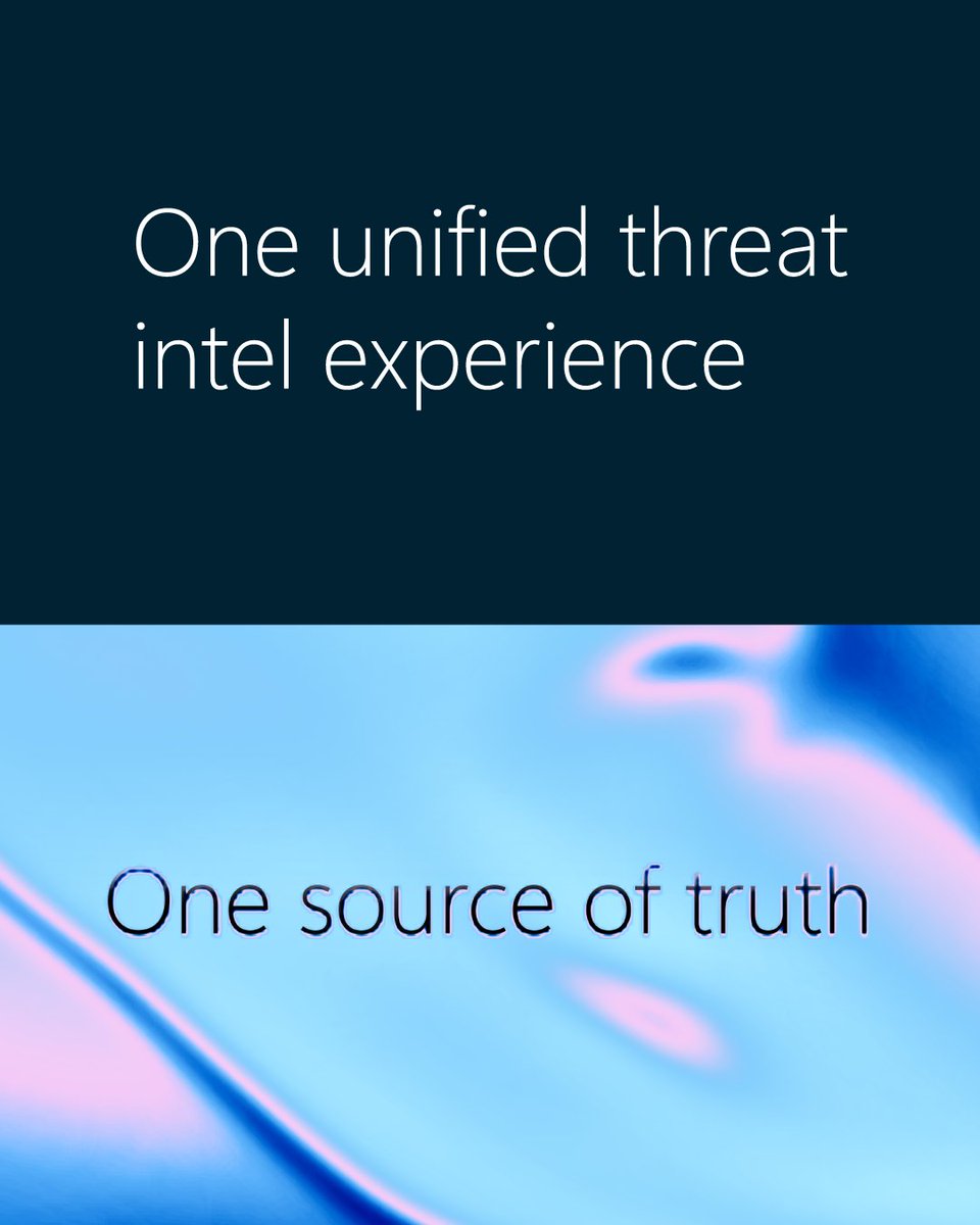 msftsecurity's tweet image. Microsoft Defender Threat Intelligence is converging into Microsoft Sentinel and Microsoft Defender to provide advanced threat intelligence capabilities—no additional license needed. Learn more: msft.it/6011sEMOB