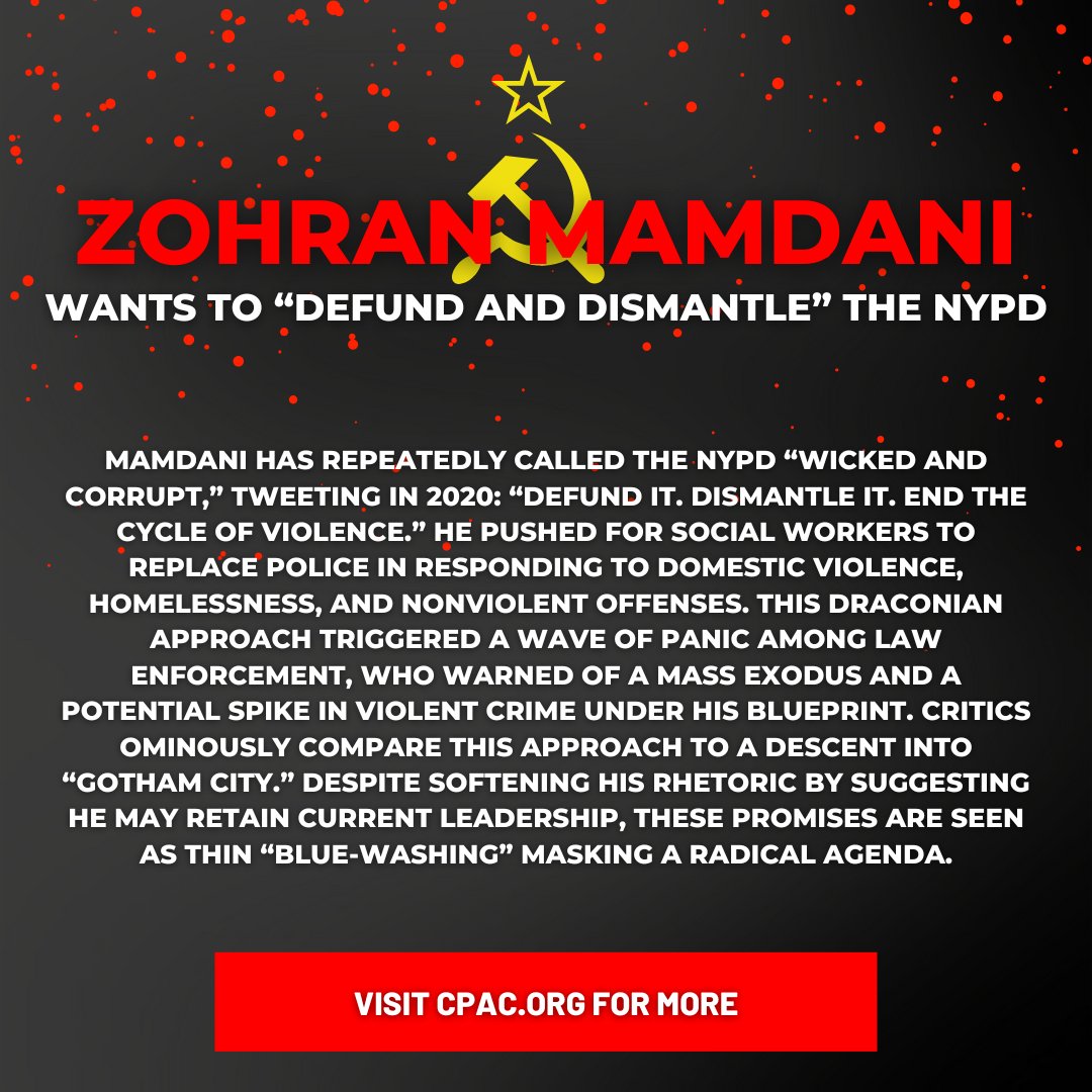 Zohran Mamdani wants to "defund &amp; dismantle" the NYPD