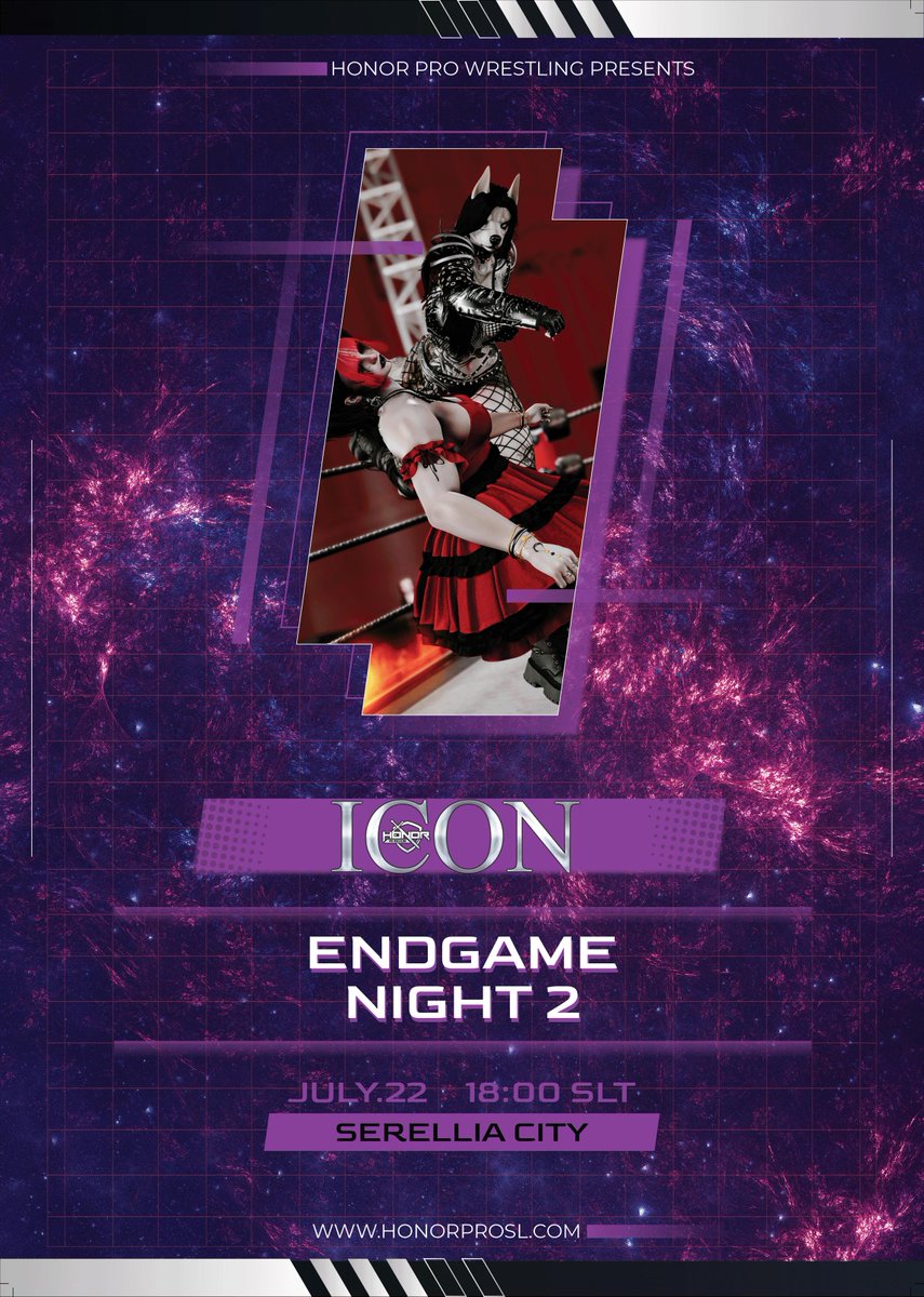 ENDGAME NIGHT 2 launches at 6PM SLT! The ring becomes a launchpad where grudges ignite and galaxies collide. Tonight’s impact is cosmic—every slam, every scream, one step closer to ego eclipse. Will you rise or be pulled into the void?

maps.secondlife.com/secondlife/Ser…