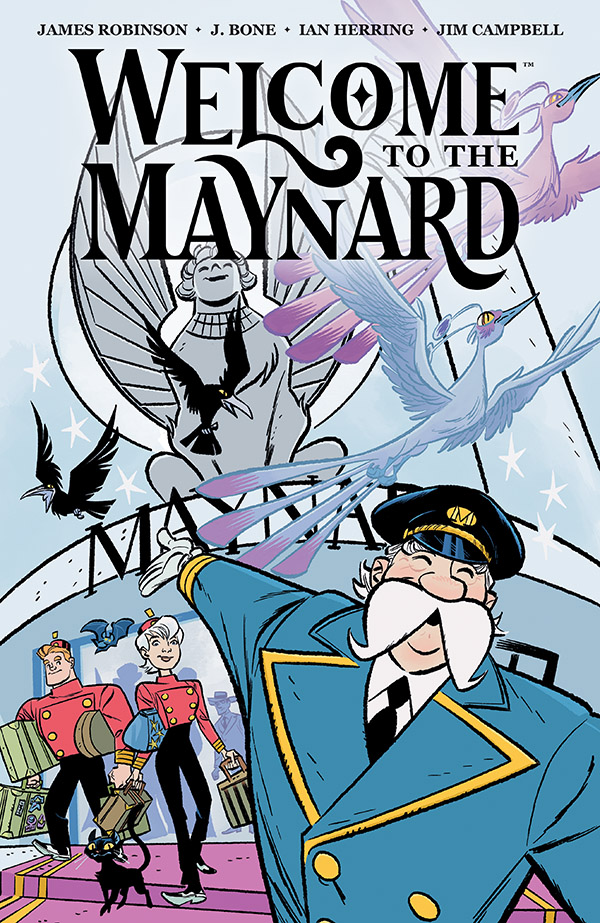 DarkHorseComics's tweet image. Welcome to the Maynard returns today in a paperback collection! More info: bit.ly/4czyN1b
Phillipa (Pip) Dale begins her first day as the magic Maynard hotel’s new bellhop, where she is immediately thrust into a mystery involving an enchanted hotel theft whose daring…