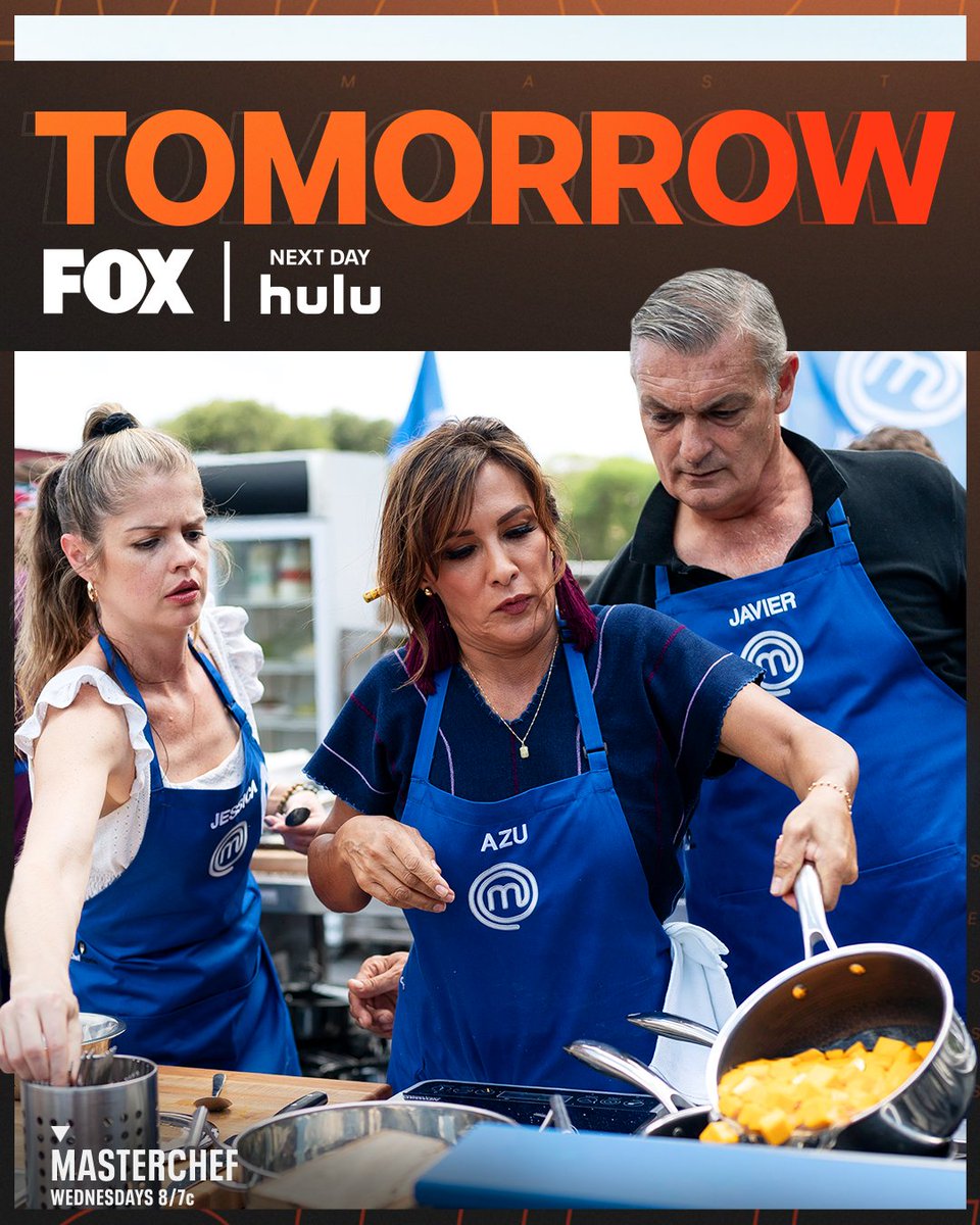 FoodClubFOX's tweet image. Let's get out into the field. 😏
Catch an all-new #MasterChef team challenge TOMORROW on FOX, streaming next day on @hulu!