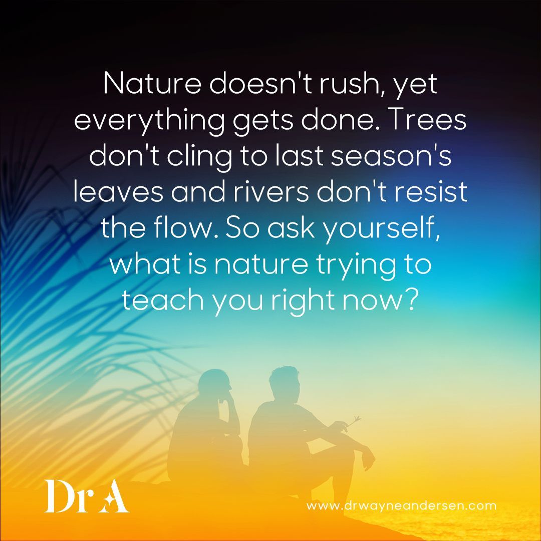 We are wired to seek harmony with nature. It’s part of us. It’s part of who we are. If you missed this month’s session, dive into today: drwayneandersen.com/session-42-nat… 
 #DrA #ConsciousForum