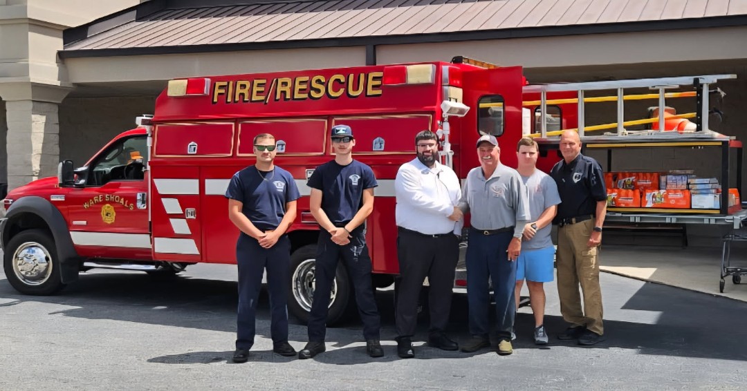 Thank you to Food Lion and Store Manager Adam Beasley from the Montague Avenue location for their generous donation to the Greenwood County Fire Service.  Thanks to their support, our rehab trailer is now stocked with 30 cases of Gatorade and 49 cases of assorted crackers.