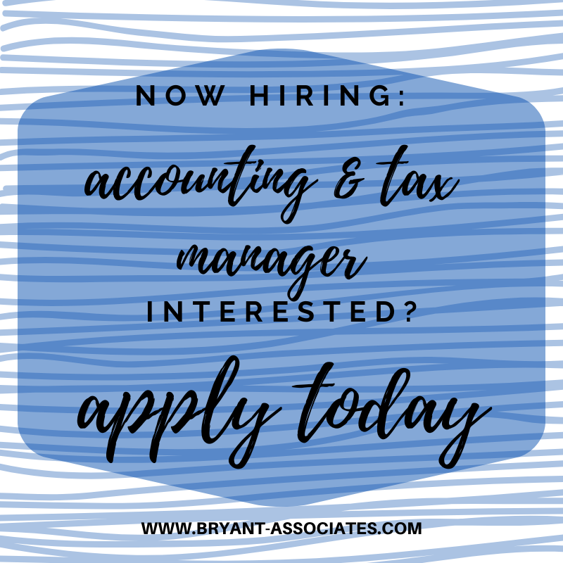 BryantCPA's tweet photo. #applynow #applyhere #newjob #career #lnk #smallbiz #accountant #tax #taxpreparer #payroll #taxes #entrepreneur #talents #talented #succeed #success https://t.co/hSM0Daci52