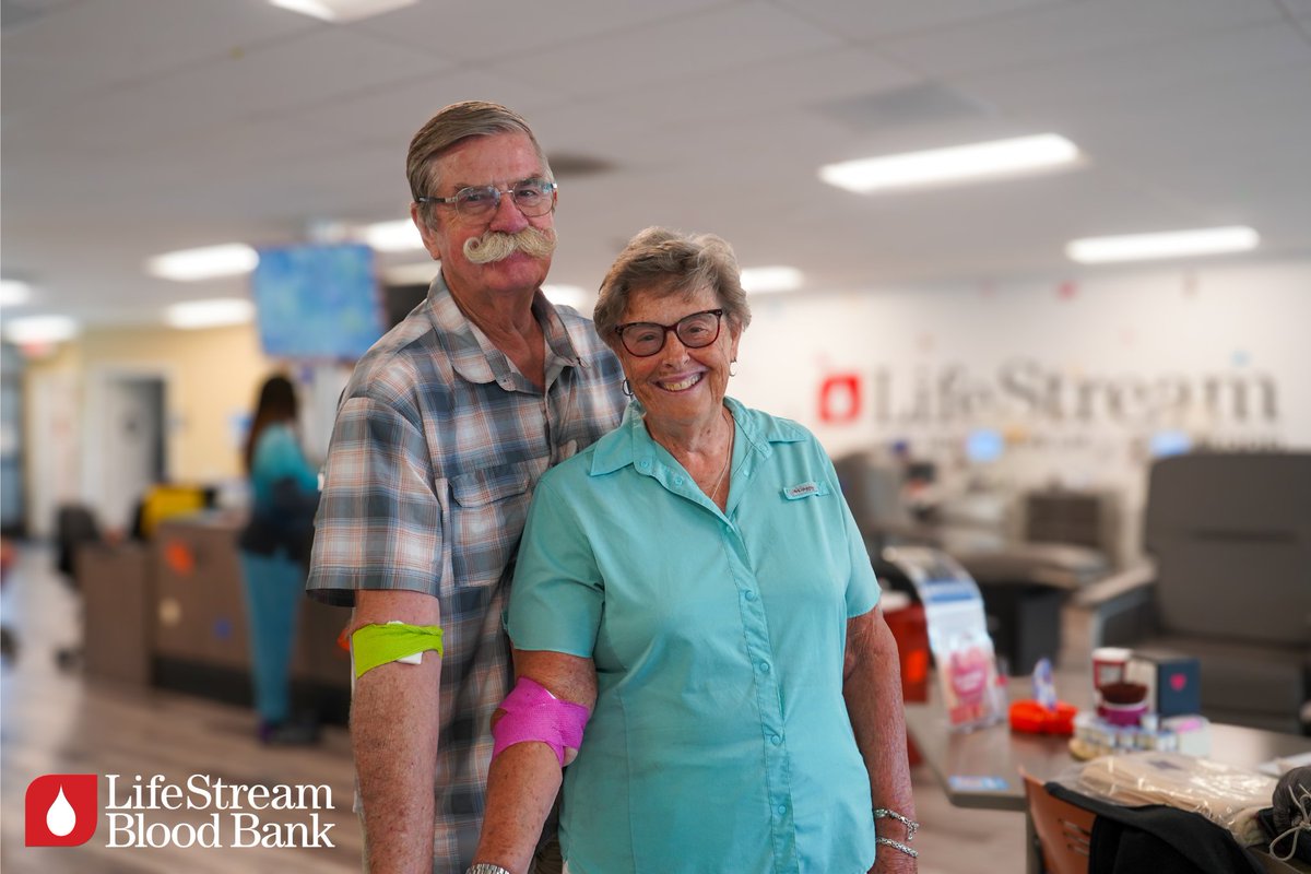 Meet William and Kathy Crane, a dedicated platelet donor duo from Yucaipa. Kathy is a retired teacher &amp; LifeStream volunteer who has donated over 84 gallons of blood. William, a retired electronic technician and AB positive donor, has given more than 32 gallons. #SanBernardino